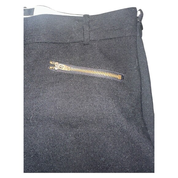 J Crew Minnie Pants Womens 8 Black Mid Rise Straight Leg Workwear Office Wool - Picture 11 of 16